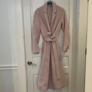 Vince Pink Belted Coat